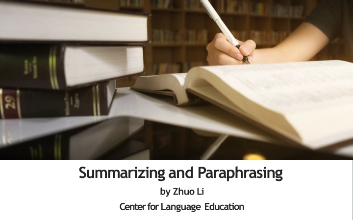 Effective Techniques for Summarizing and Avoiding Plagiarism
