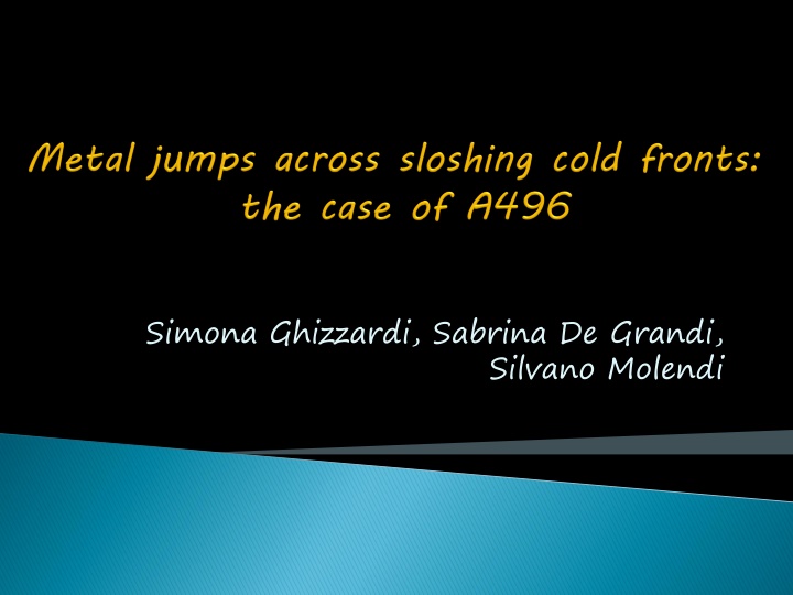 Analysis of Cold Fronts and Metal Distribution in Cluster A496