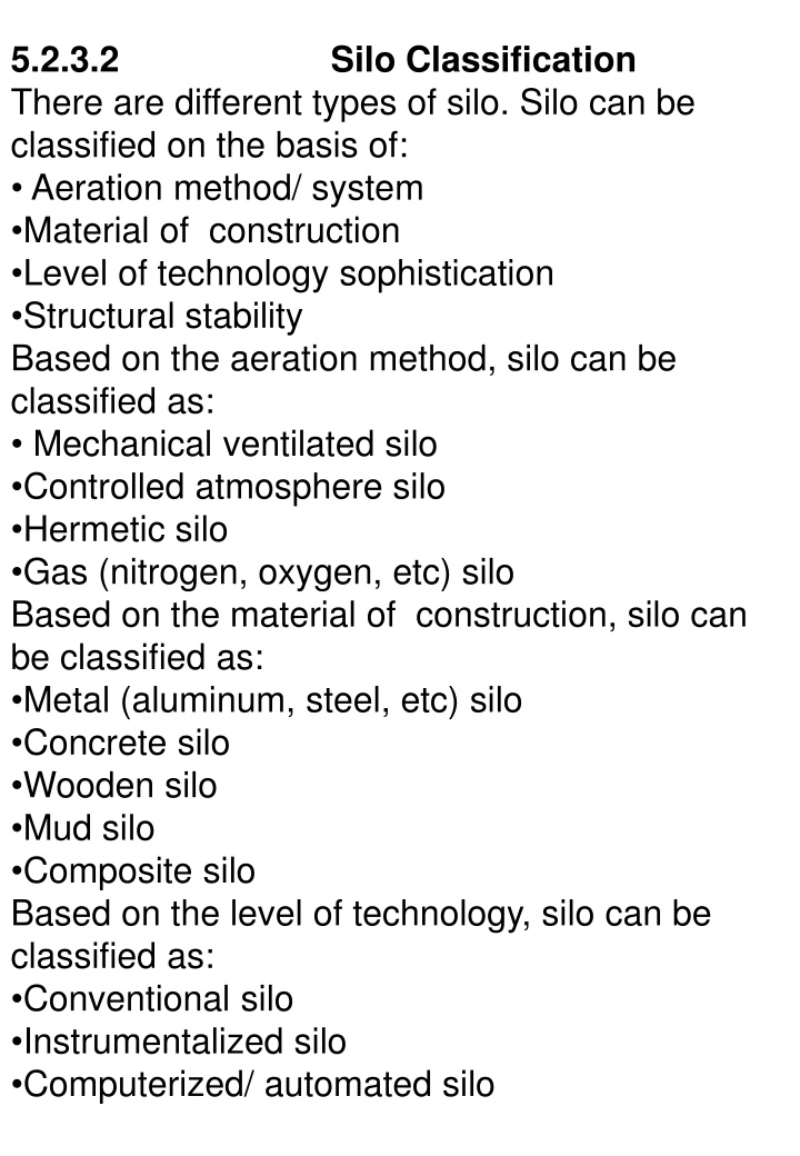 Different Types of Silo and Cold Storage Systems
