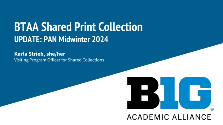 Transforming Big Ten Libraries through Shared Print Collections and Collective Action