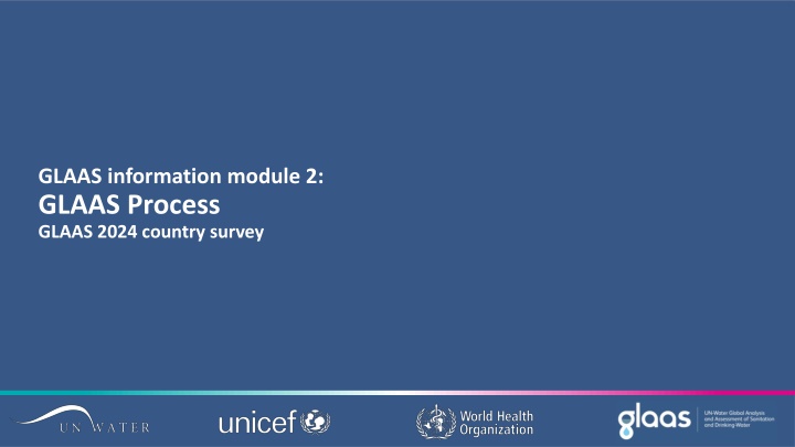 Overview of GLAAS Process at Country Level