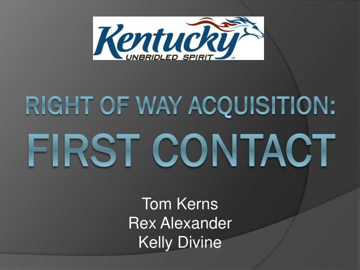 Steps in Right of Way Acquisition Process