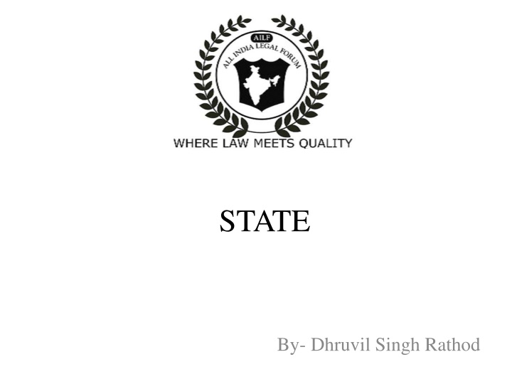 State: Definitions, Origins, and Evolution