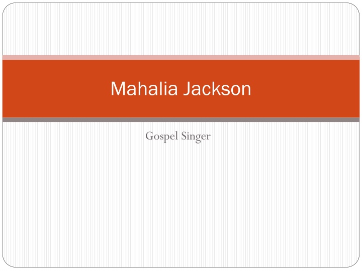 The Inspirational Journey of Mahalia Jackson: A Gospel Music Icon