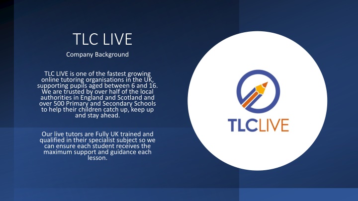 TLC LIVE Online Tutoring Services in the UK