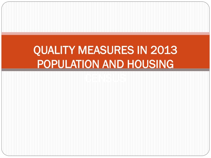 Population and Housing Census Process in The Gambia