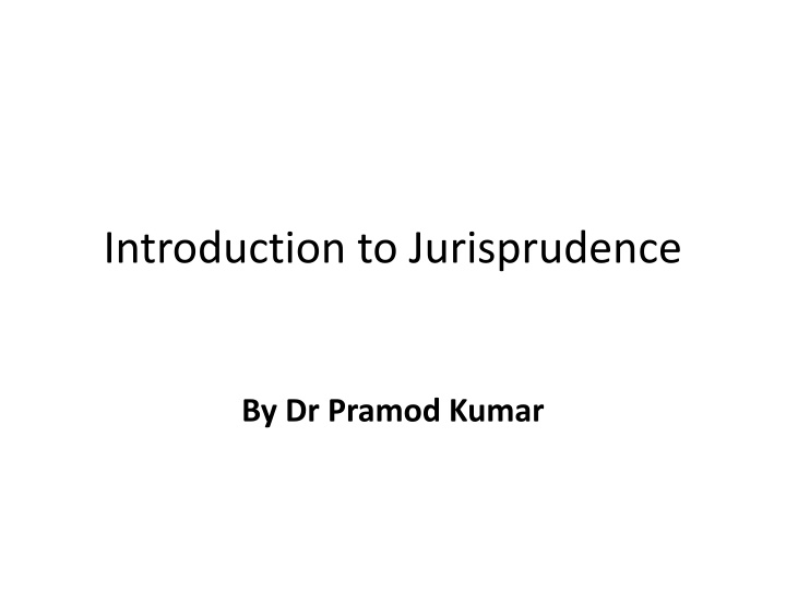 Jurisprudence: Law, Philosophy, and Science Explored