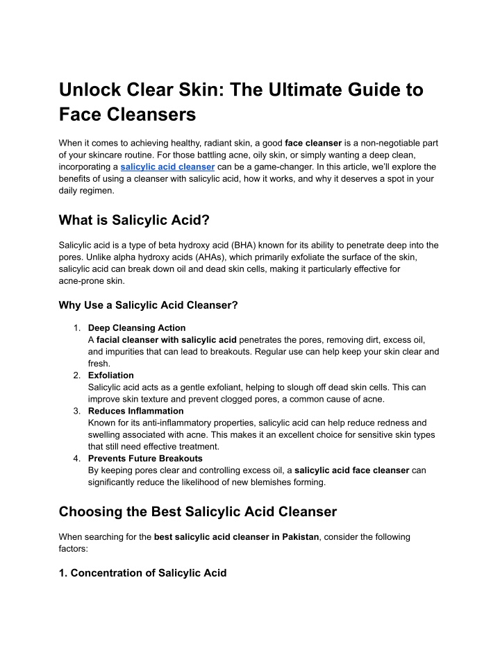 unlock clear skin the ultimate guide to face n.w