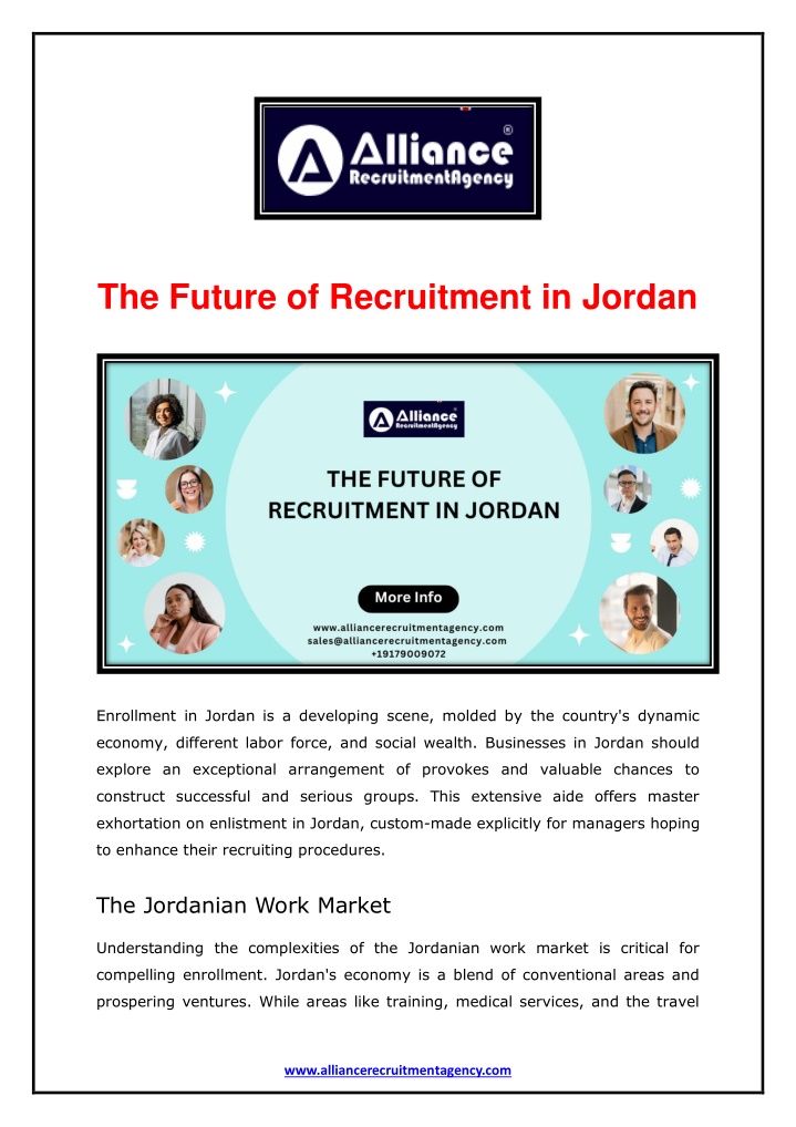 the future of recruitment in jordan n.w