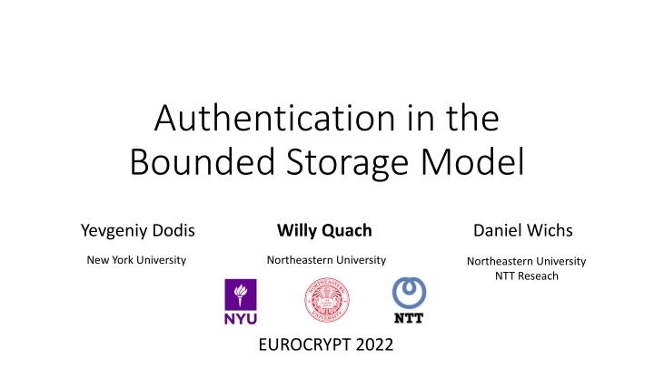 Cryptography in Bounded Storage Model: Ensuring Secure Communication