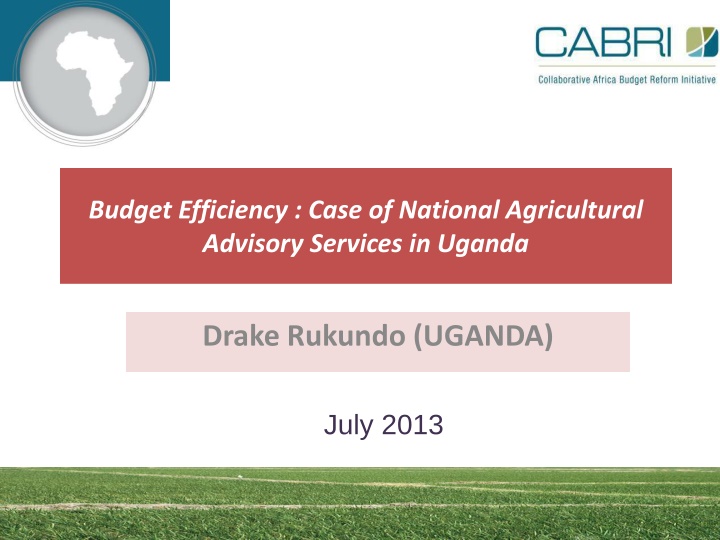 Enhancing Agricultural Extension Services in Uganda: A Case Study of NAADS