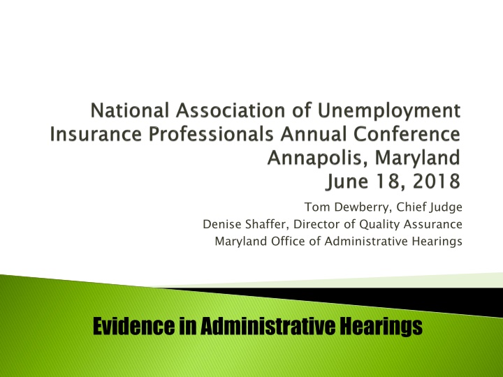 Evidentiary Requirements in Administrative Hearings