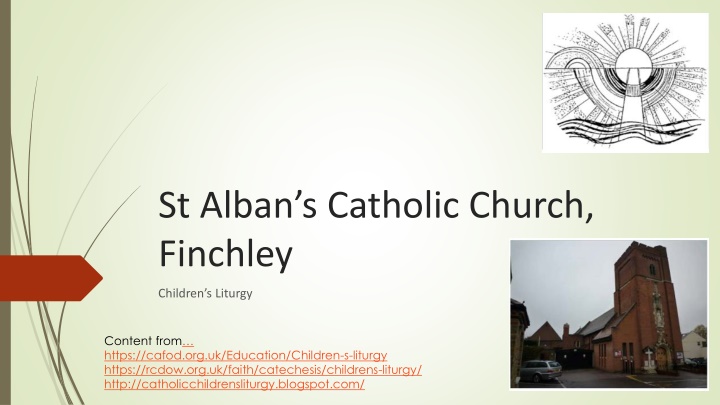 Children's Liturgy for the 3rd Sunday of Easter at St. Alban's Catholic Church, Finchley