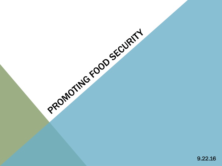 The Interconnectedness of Housing Stability and Food Security