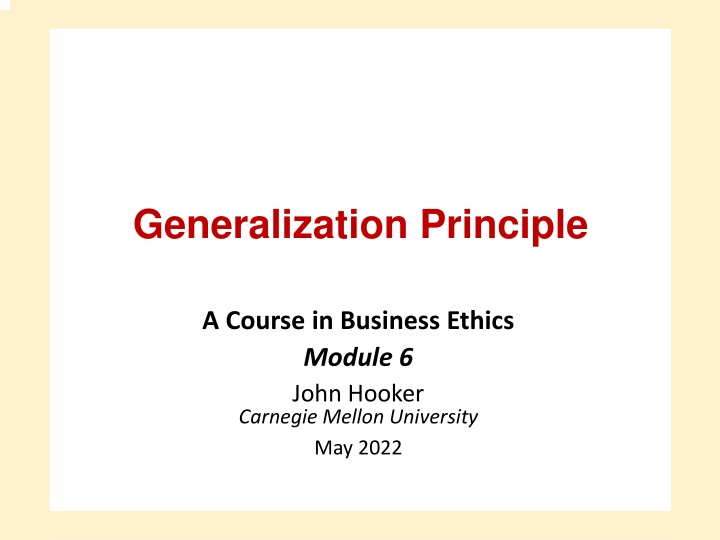 Ethical Principles and Acting for Reasons