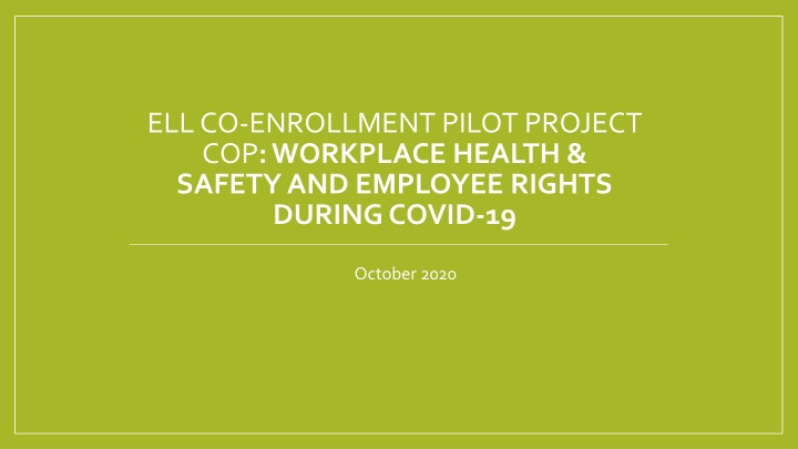 Workplace Health & Safety and Employee Rights during COVID-19: A Comprehensive Guide