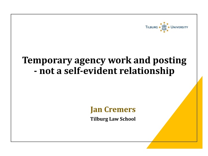 The Relationship Between Temporary Agency Work and Posting
