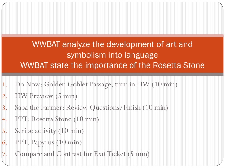 Ancient Communication and Writing Tools: Rosetta Stone and Papyrus