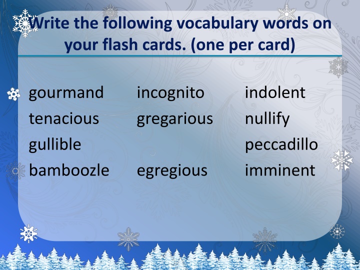 Vocabulary Flashcards with Definitions and Synonyms