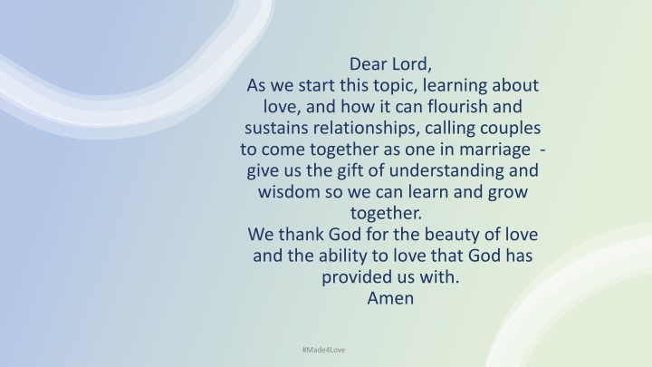 Foundations of Love and Human Nature