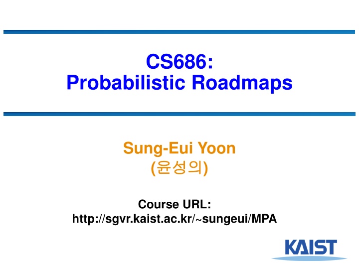 Overview of Probabilistic Roadmaps for Path Planning