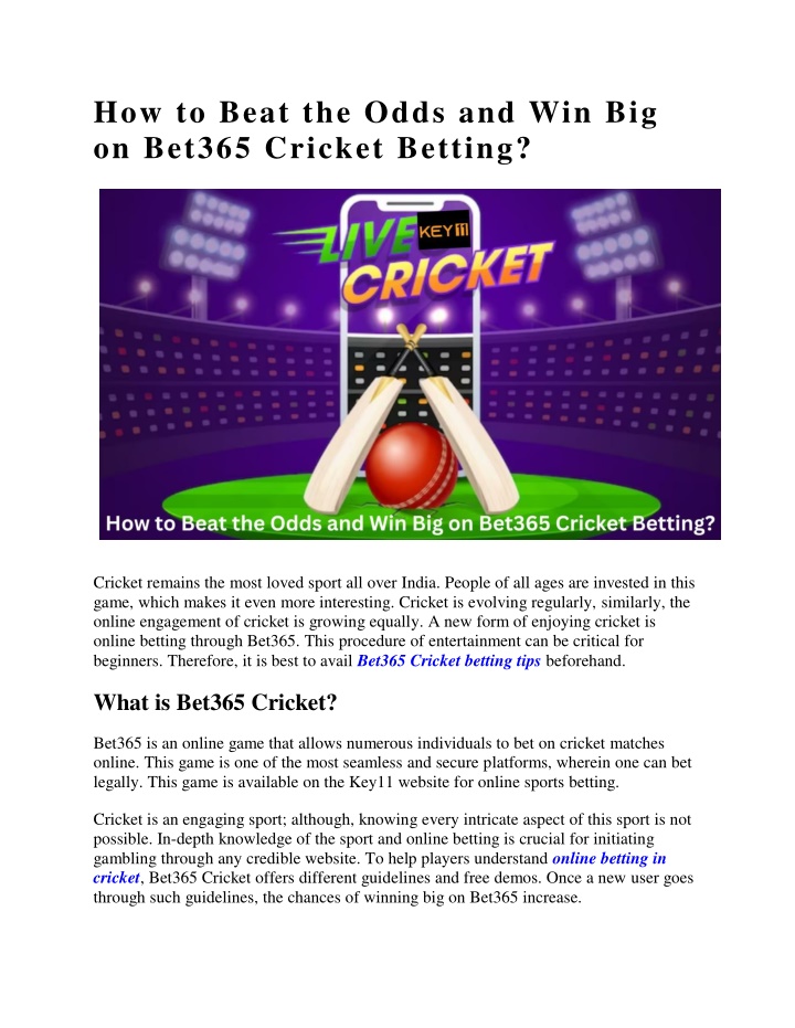 how to beat the odds and win big on bet365 n.w