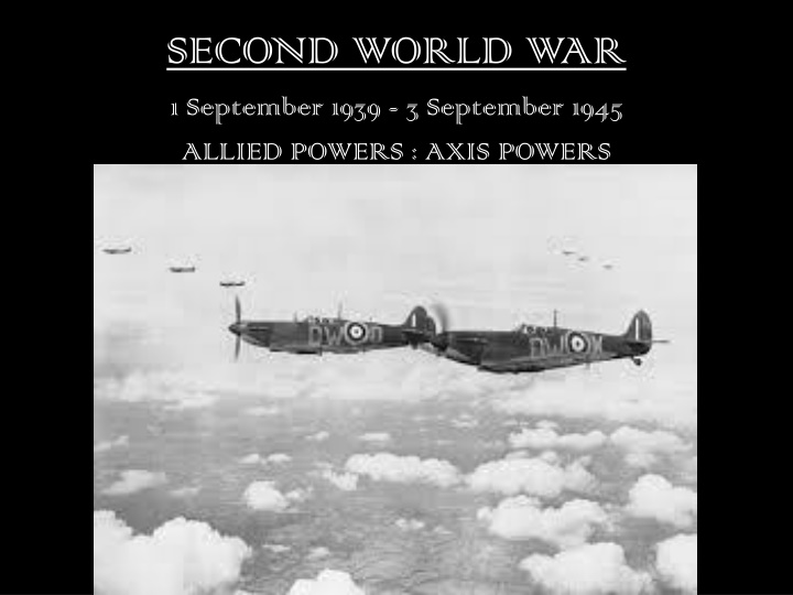 Major Events and Causes of World War II