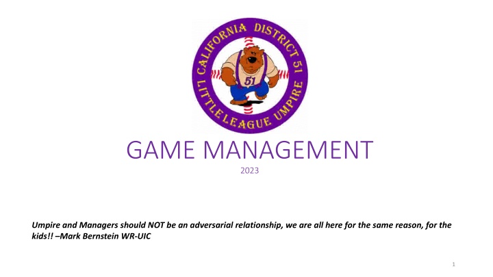 Effective Game Management Tips for Umpires and Managers