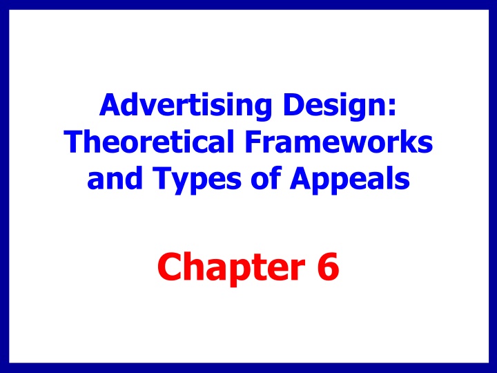 Advertising Design and Psychological Appeals