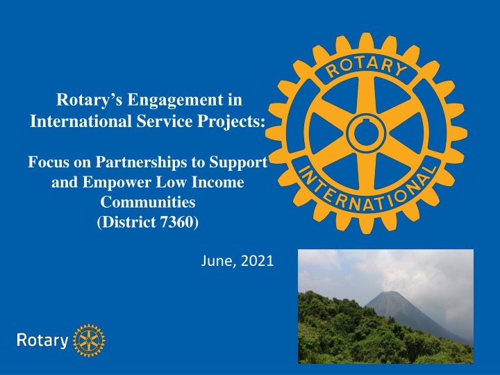 Rotary's Engagement in International Service Projects: Focus on Empowering Low-Income Communities