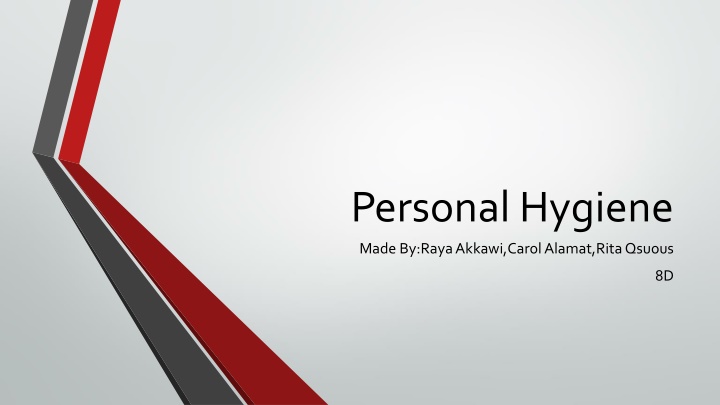 Importance of Personal Hygiene and Self-Care Practices