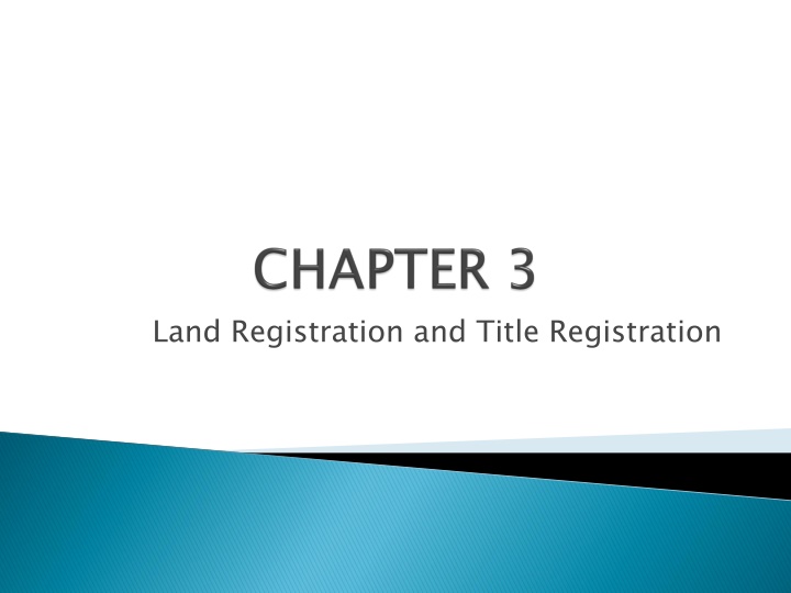 Land Registration Systems in Ontario