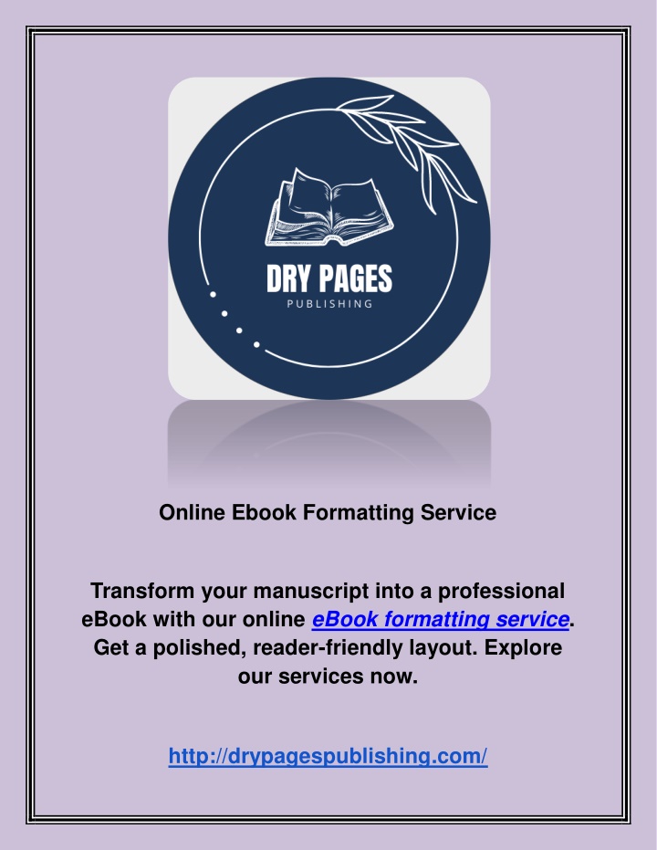online ebook formatting service n.w
