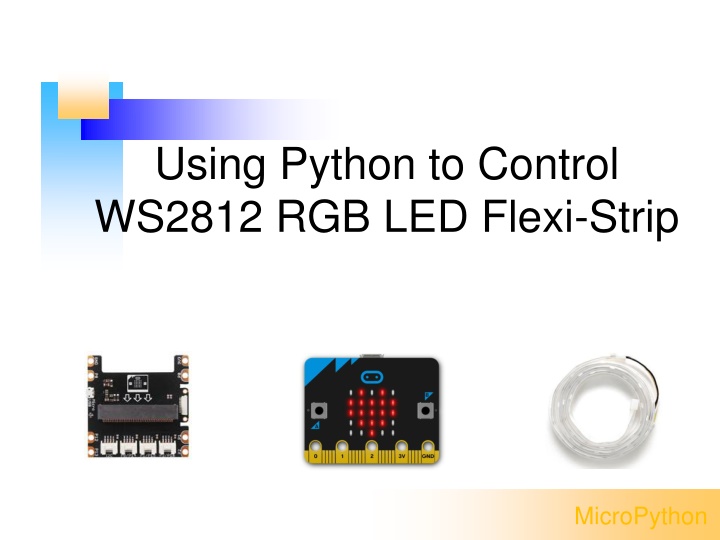 Using Python to Control WS2812 RGB LED Flexi-Strip with Micro:bit