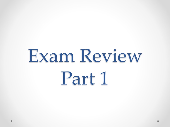 Environmental Science Exam Review Part 1