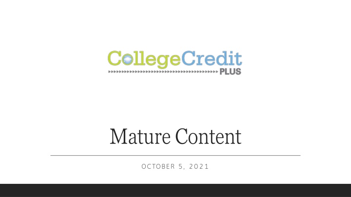Ohio Revised Code Chapter 3365: Managing Mature Subject Matter in Education