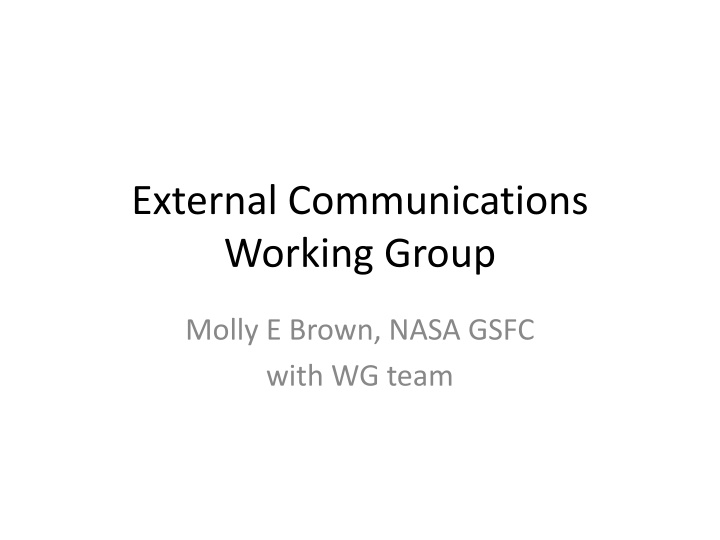Enhancing Communication and Engagement for NASA's Carbon Monitoring System