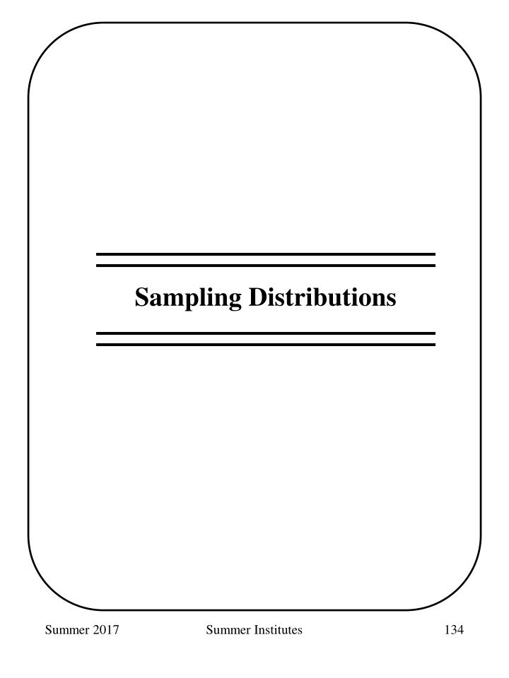 The Key Distinctions in Statistics