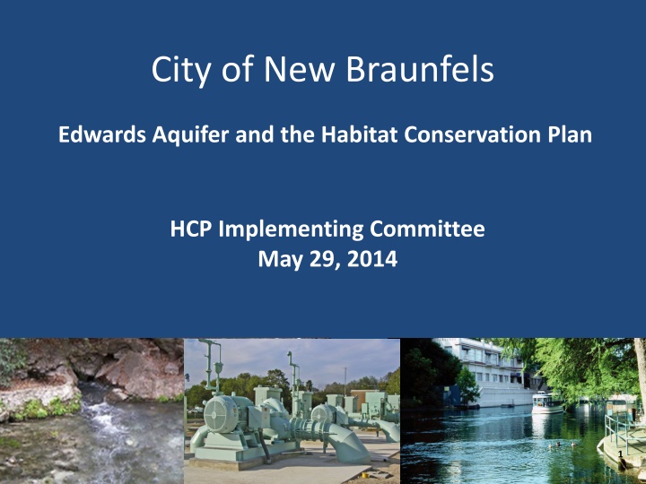 Conservation Plan for Aquatic Habitat Restoration in New Braunfels