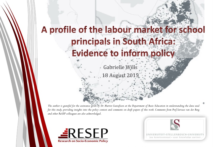 The Labour Market for School Principals in South Africa