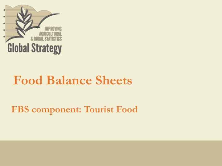 Tourist Food in Food Balance Sheets: Data, Sources, and Estimation