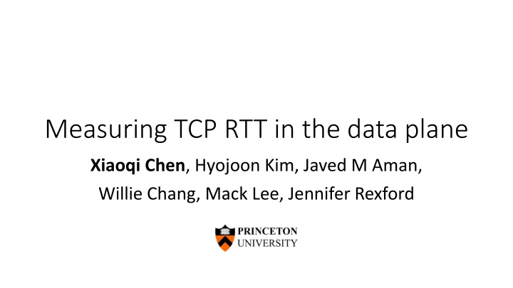 TCP Round-Trip Time Measurement