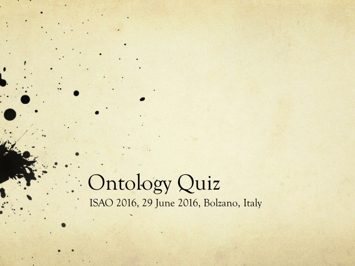 Ontology Quiz: Test Your Knowledge on Computational Logic and Philosophy