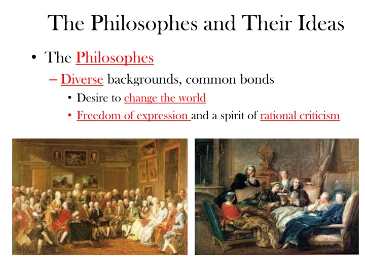 Enlightenment Philosophes and Their Revolutionary Ideas