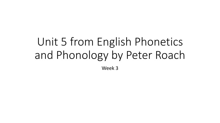 Phonemes and Phonology in English