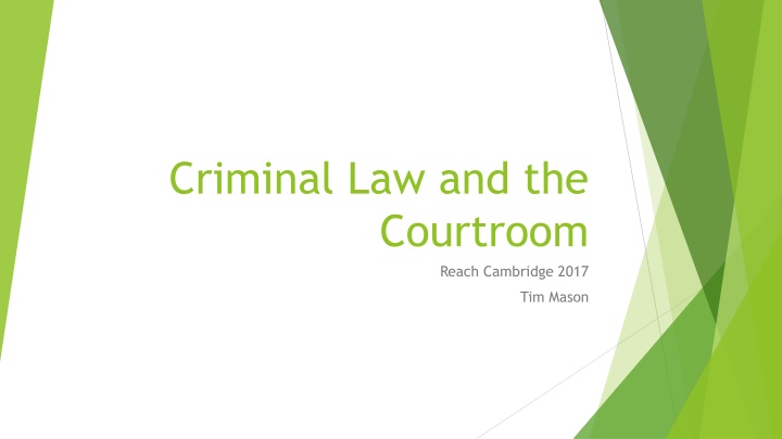 Criminal Justice System in Cambridge Courts