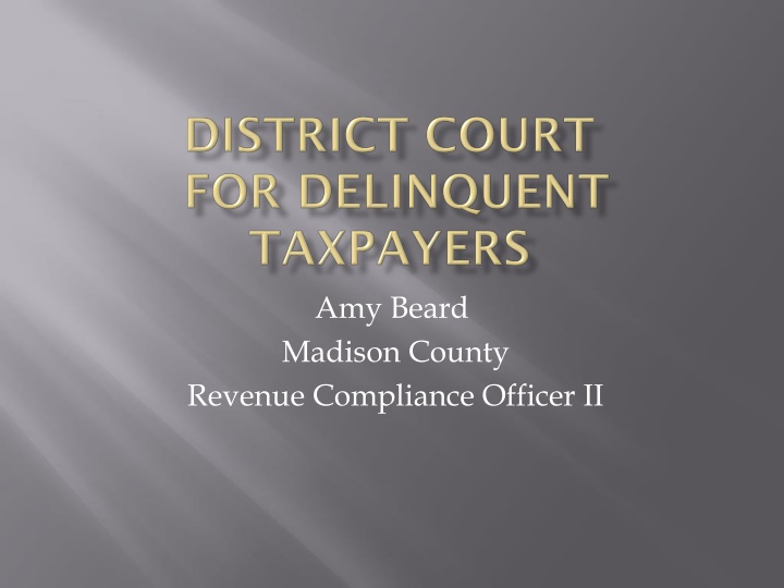 Madison County Revenue Compliance Procedures