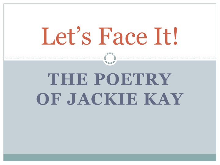 Poetry with Jackie Kay