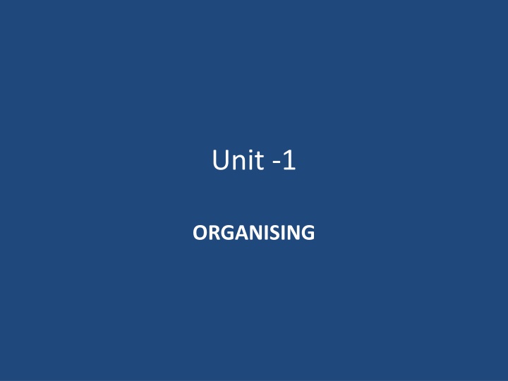 Management: The Art of Organizing and Decision Making