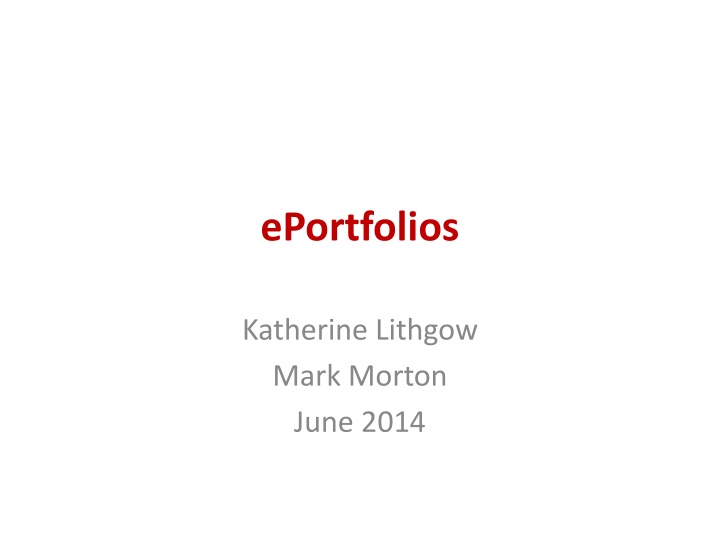 Exploring the Power of ePortfolios in Education